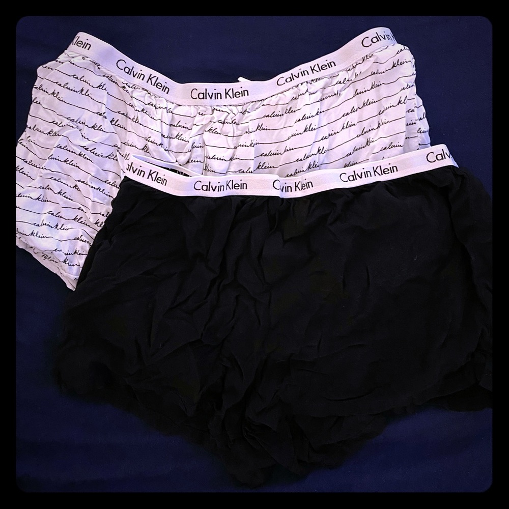 Set of (2) Calvin Klein cozy shorts